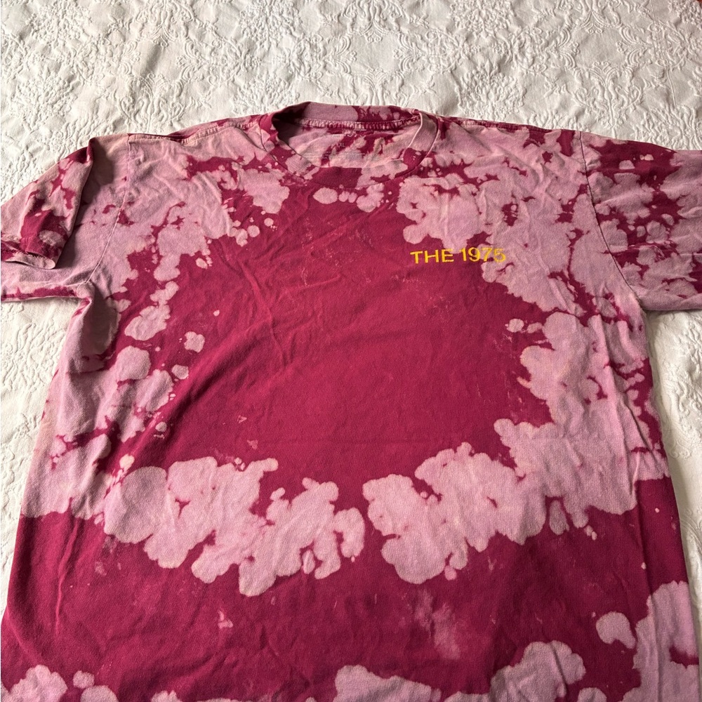 The 1975 Pink Tie-Dye Short Sleeve Tee